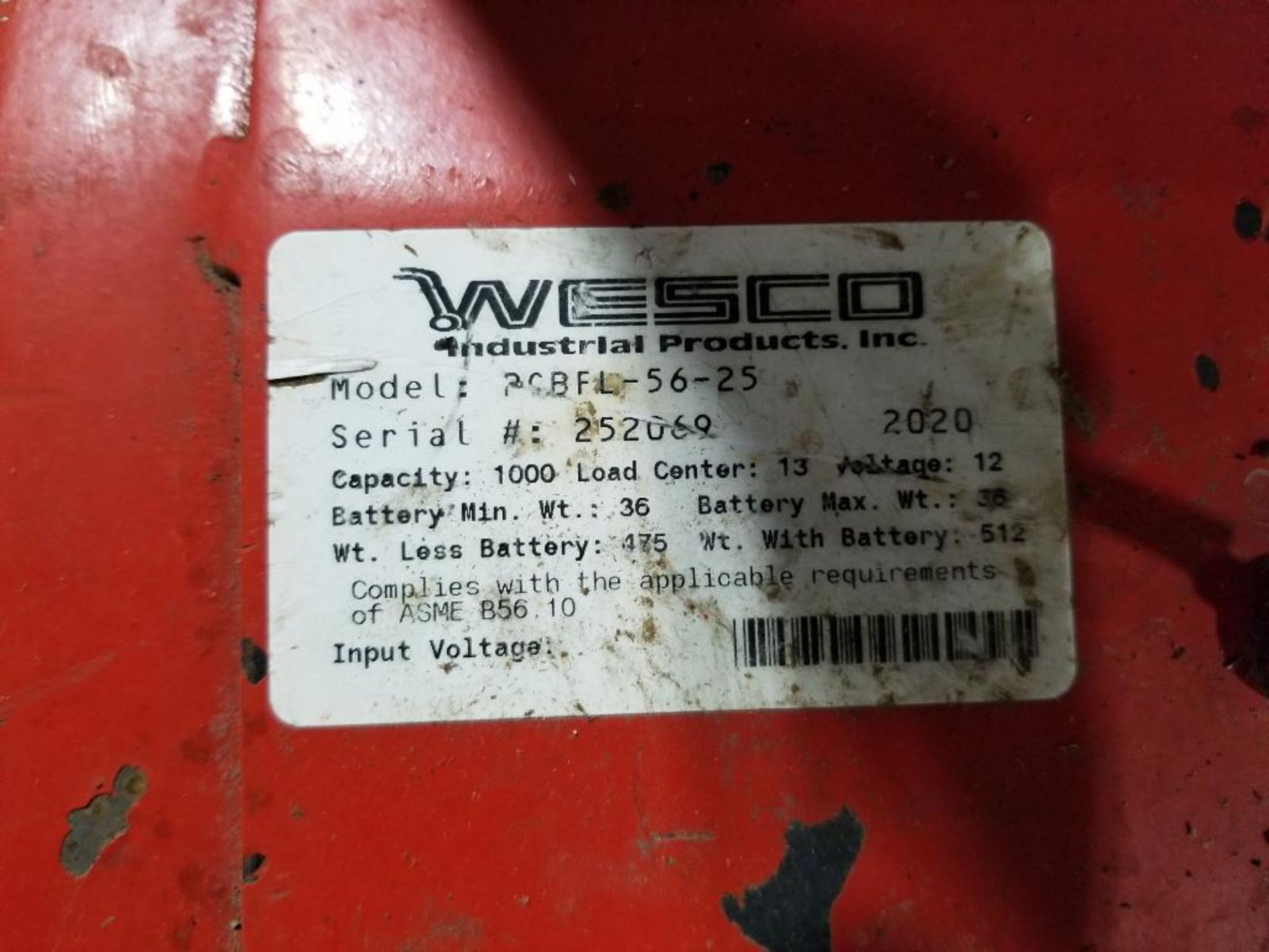 1000lb Wesco lift. 12v lift. - Image 4 of 9