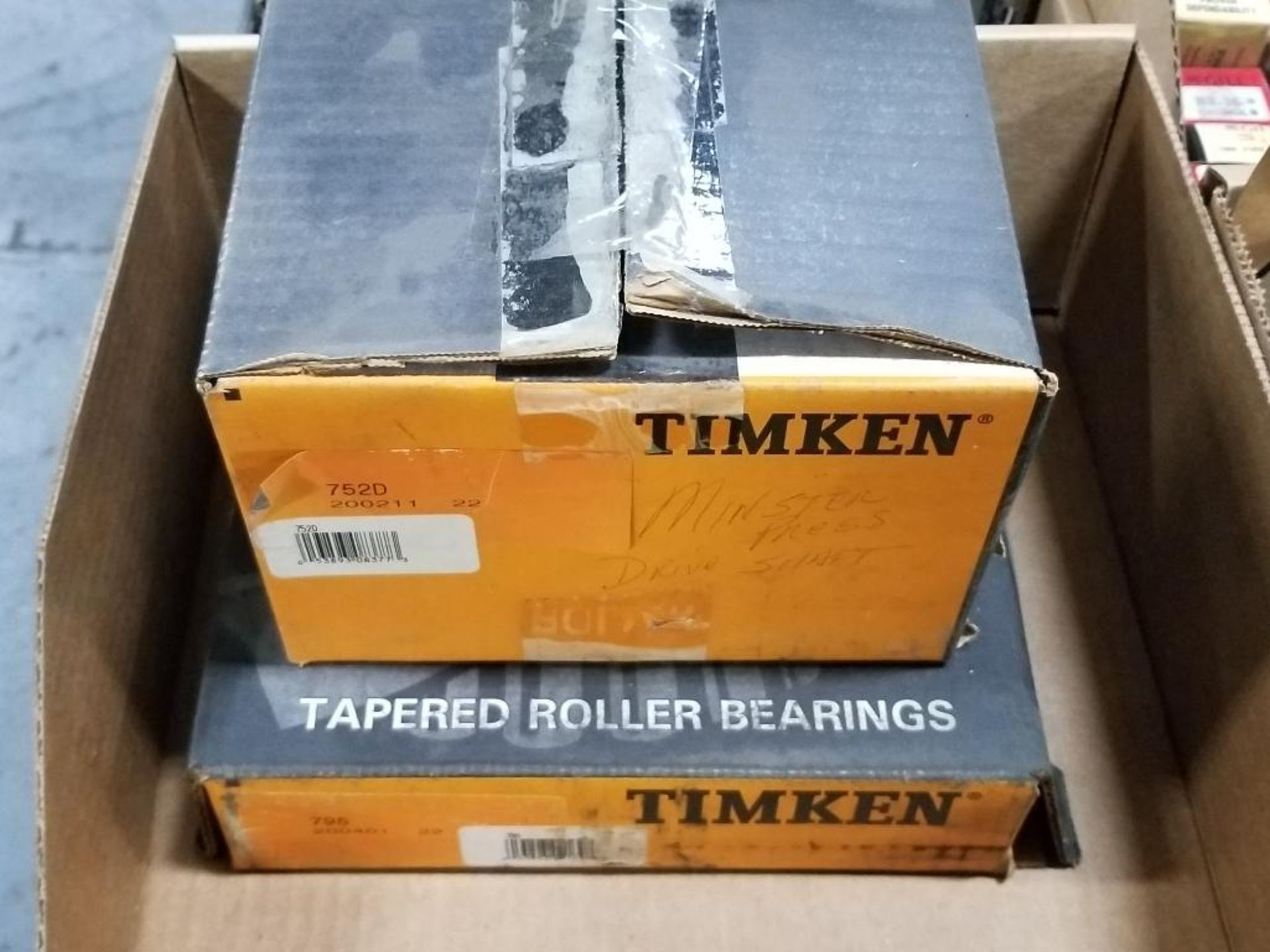 Qty 2 - Timken Bearings. Part number 752D and 795.