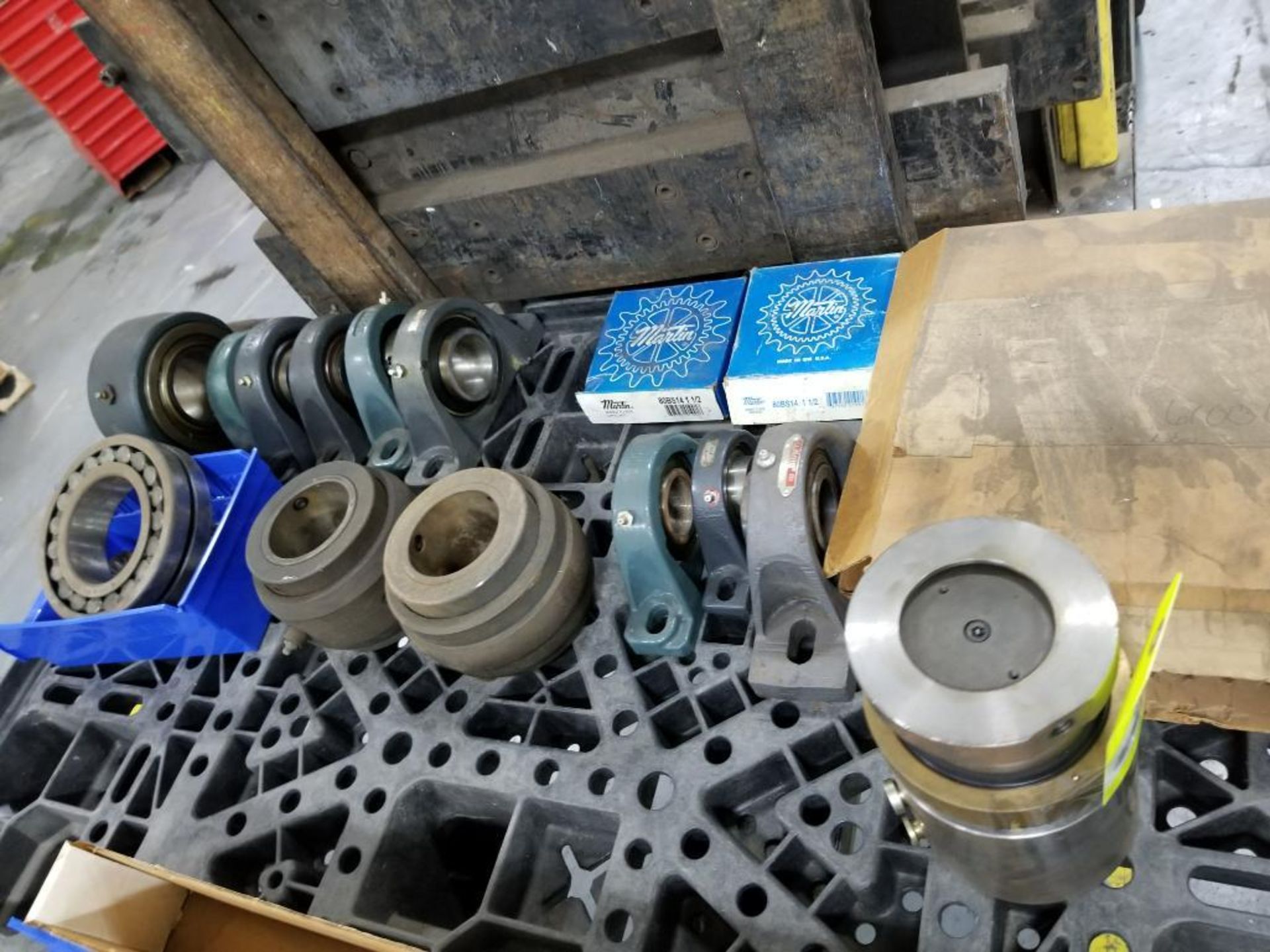 Large assortment of bearings without boxes.