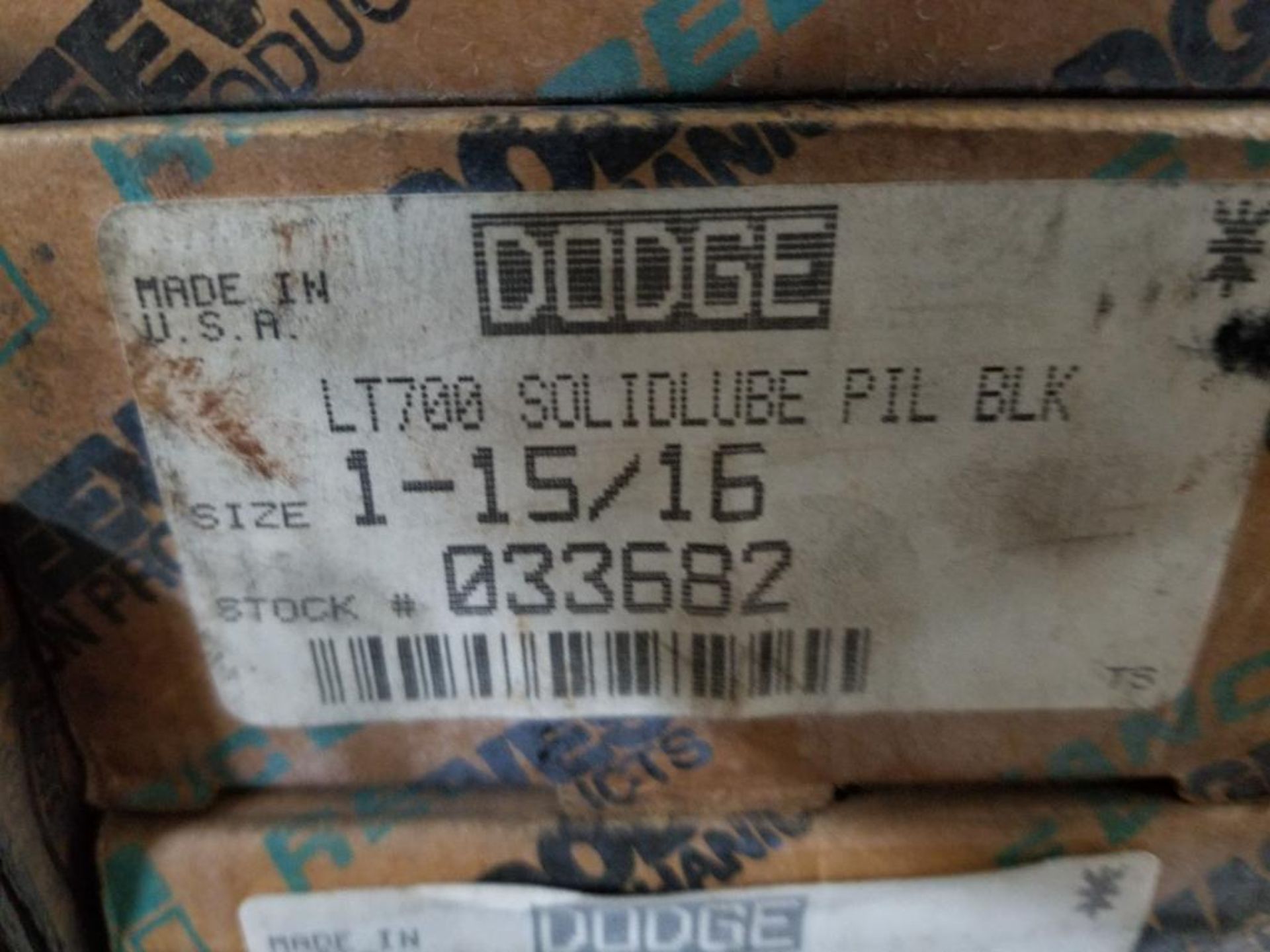 Qty 5 - Dodge pillow block bearings. Part number LT700. 1-15/16. - Image 6 of 7