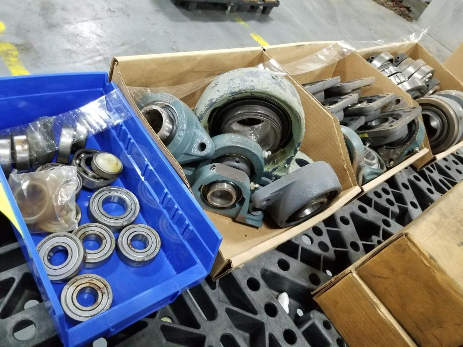 Large assortment of bearings without boxes.