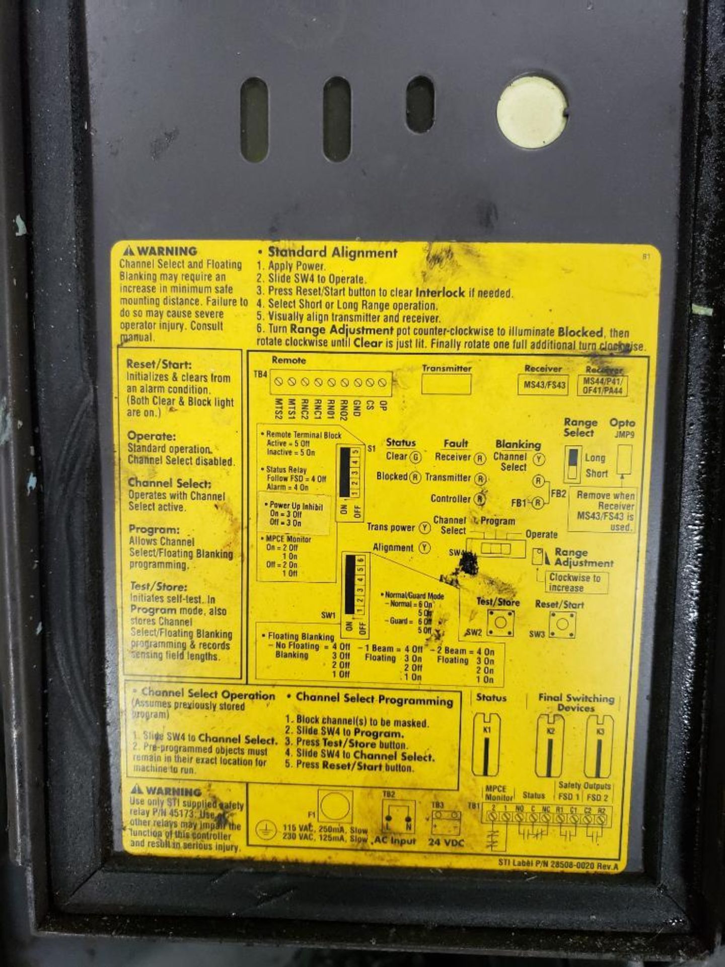 STI minisafe light curtain controller. - Image 3 of 4