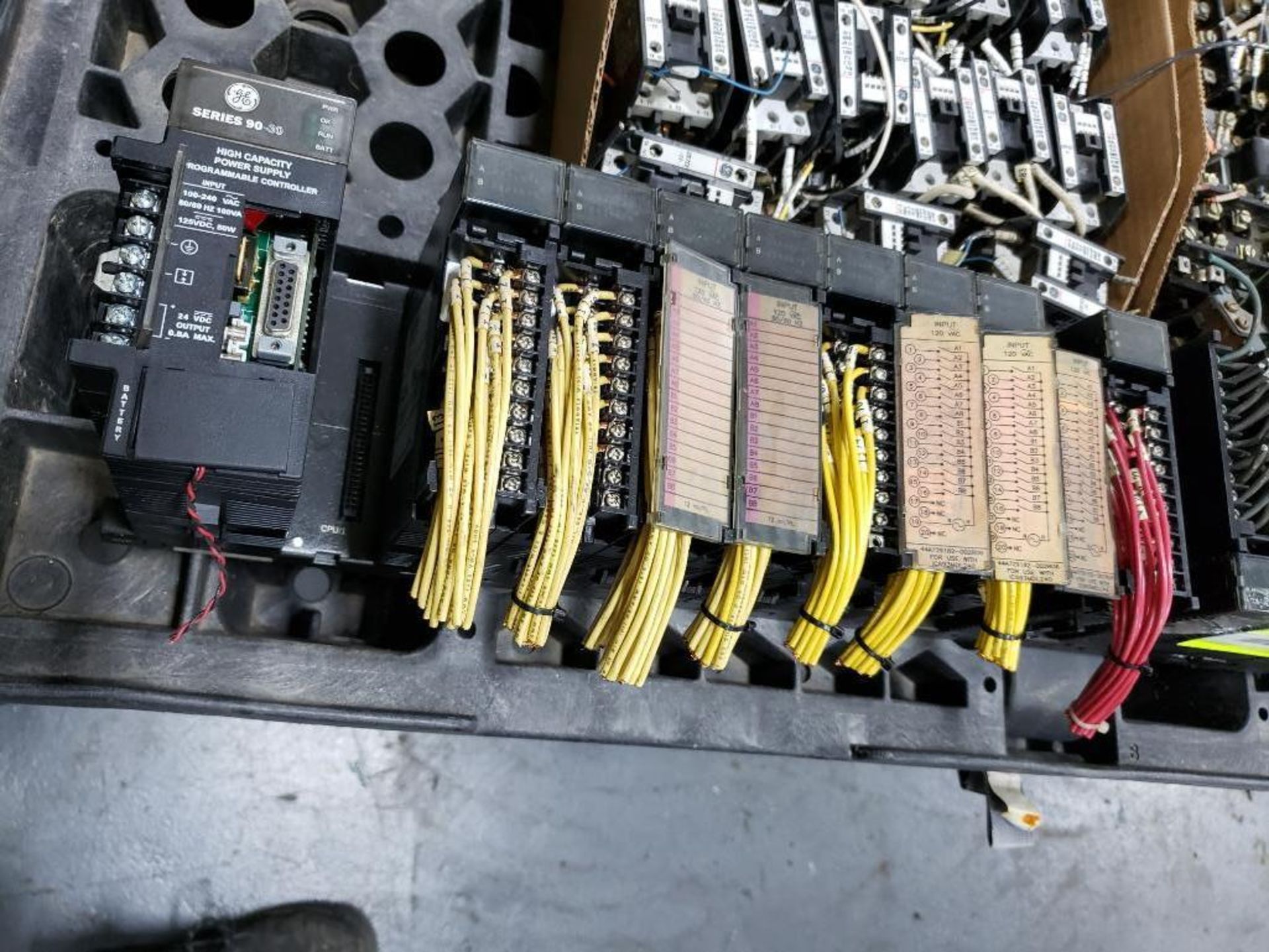 Qty 3 - GE Fanuc PLC racks with cards.