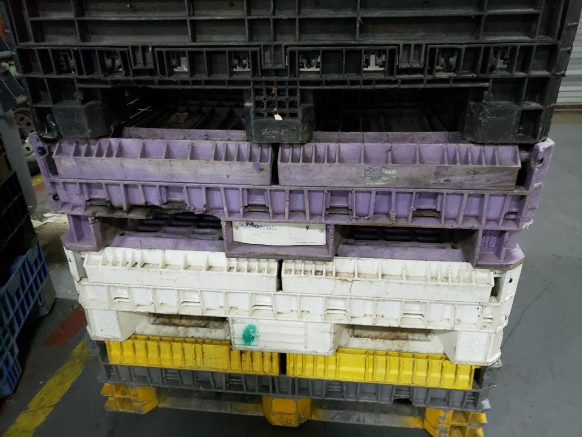 Qty 4 - Drop down gaylord containers. 48in x 46in. Heights may vary slightly. - Image 3 of 5