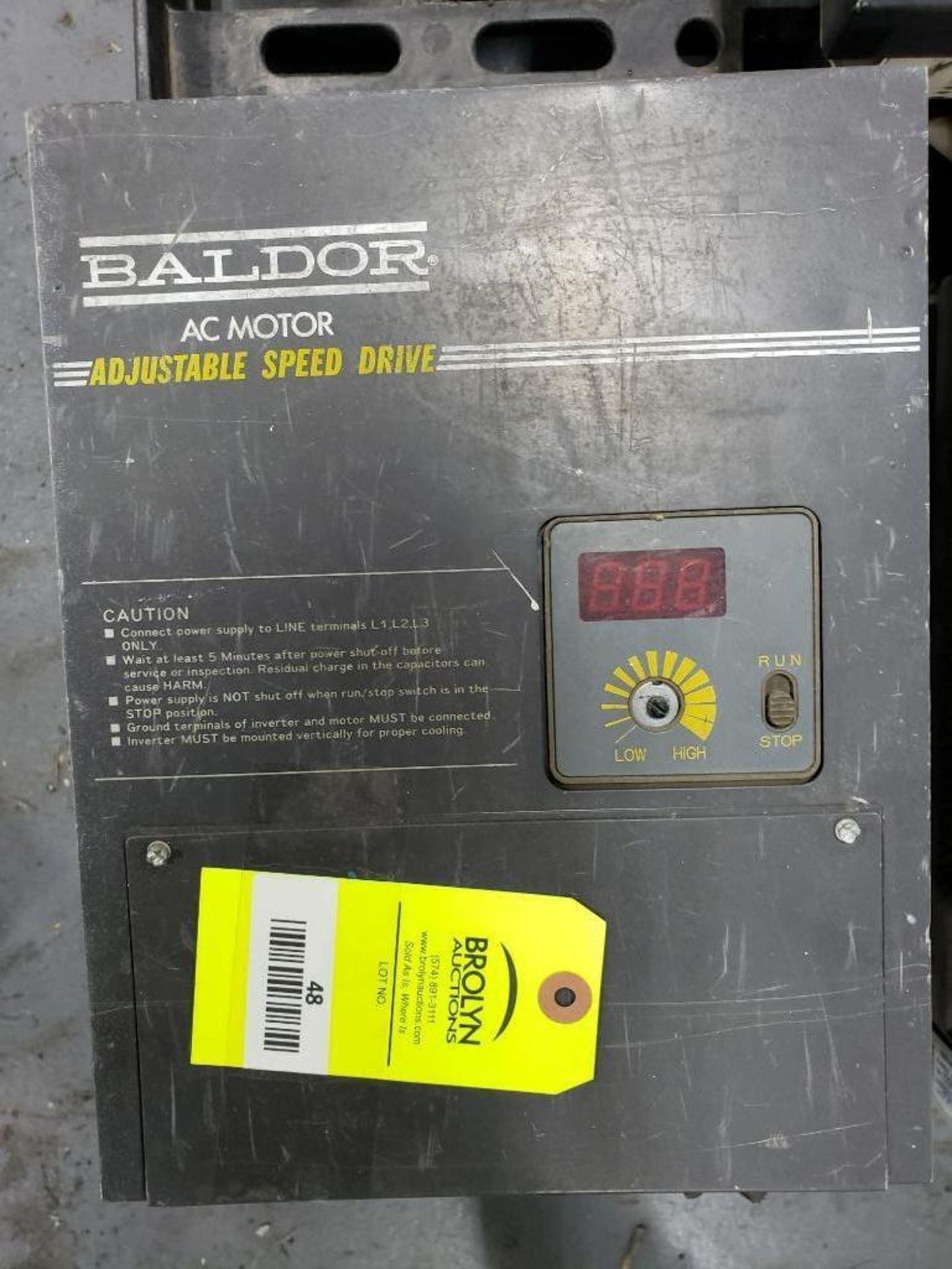 Baldor AC motor drive. Model number ID11403-EB.