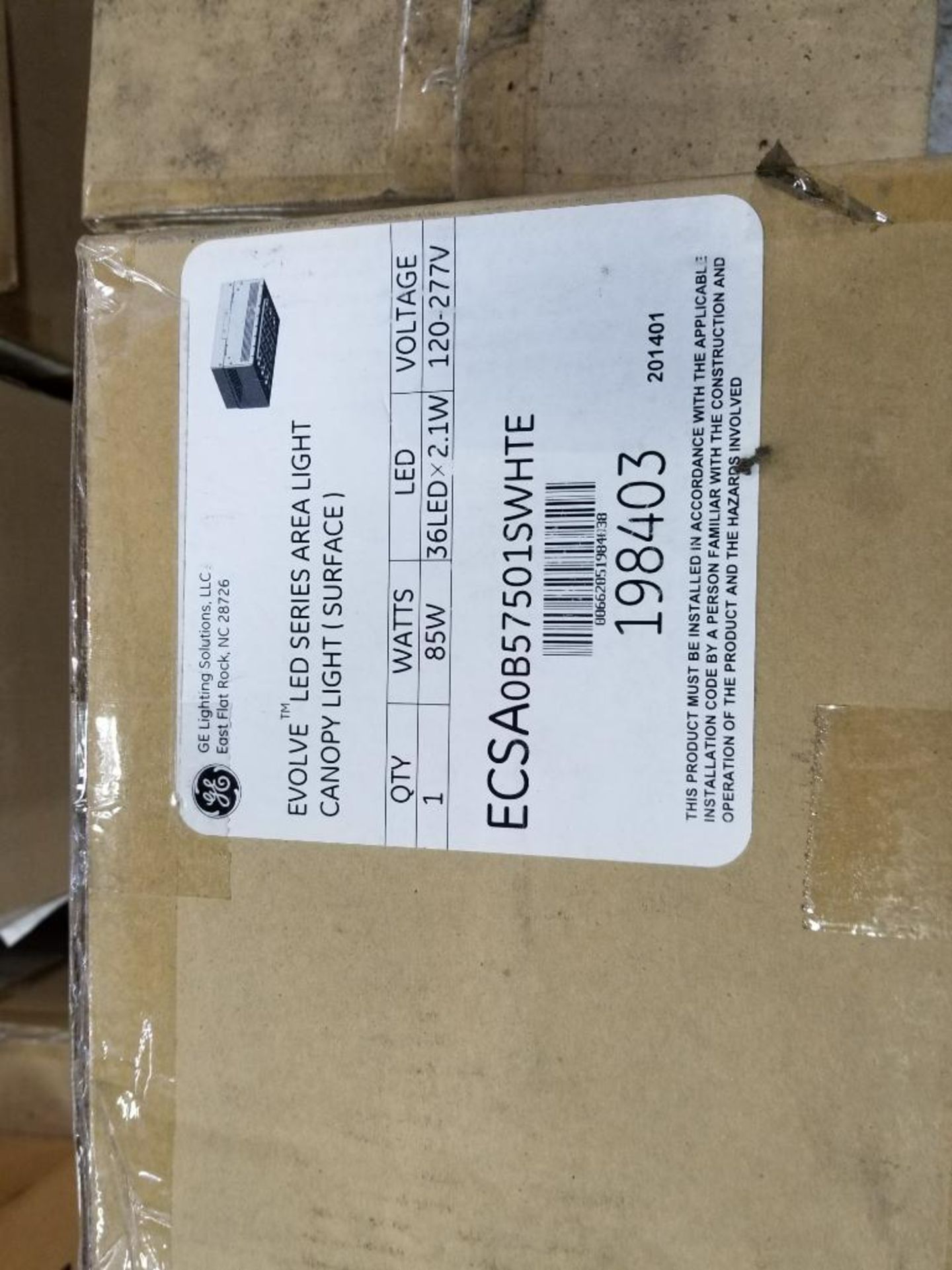 Qty 4 - GE Evolve LED series canopy light. New in box. - Image 3 of 3