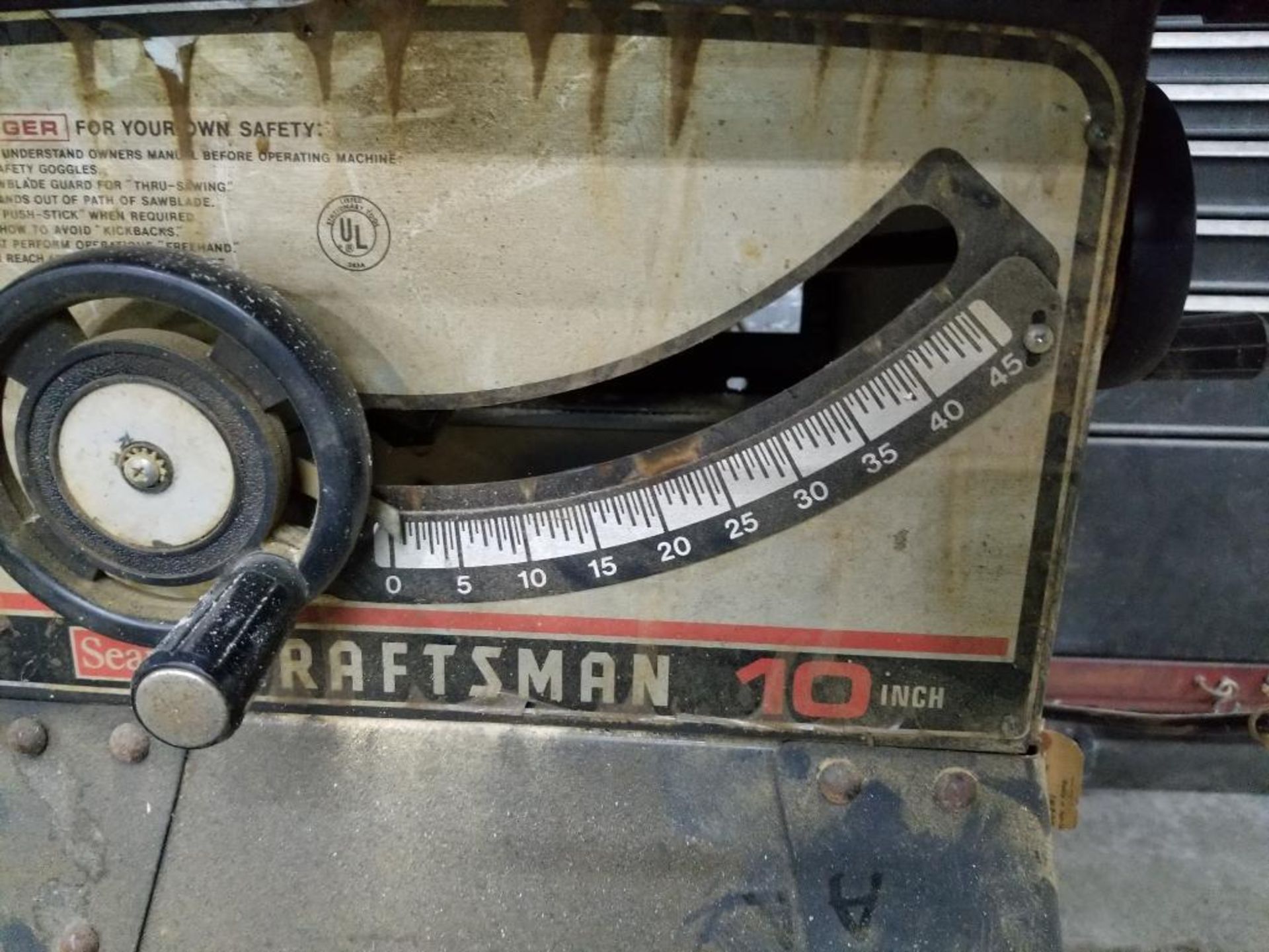 Craftsman 10in table saw. - Image 4 of 7