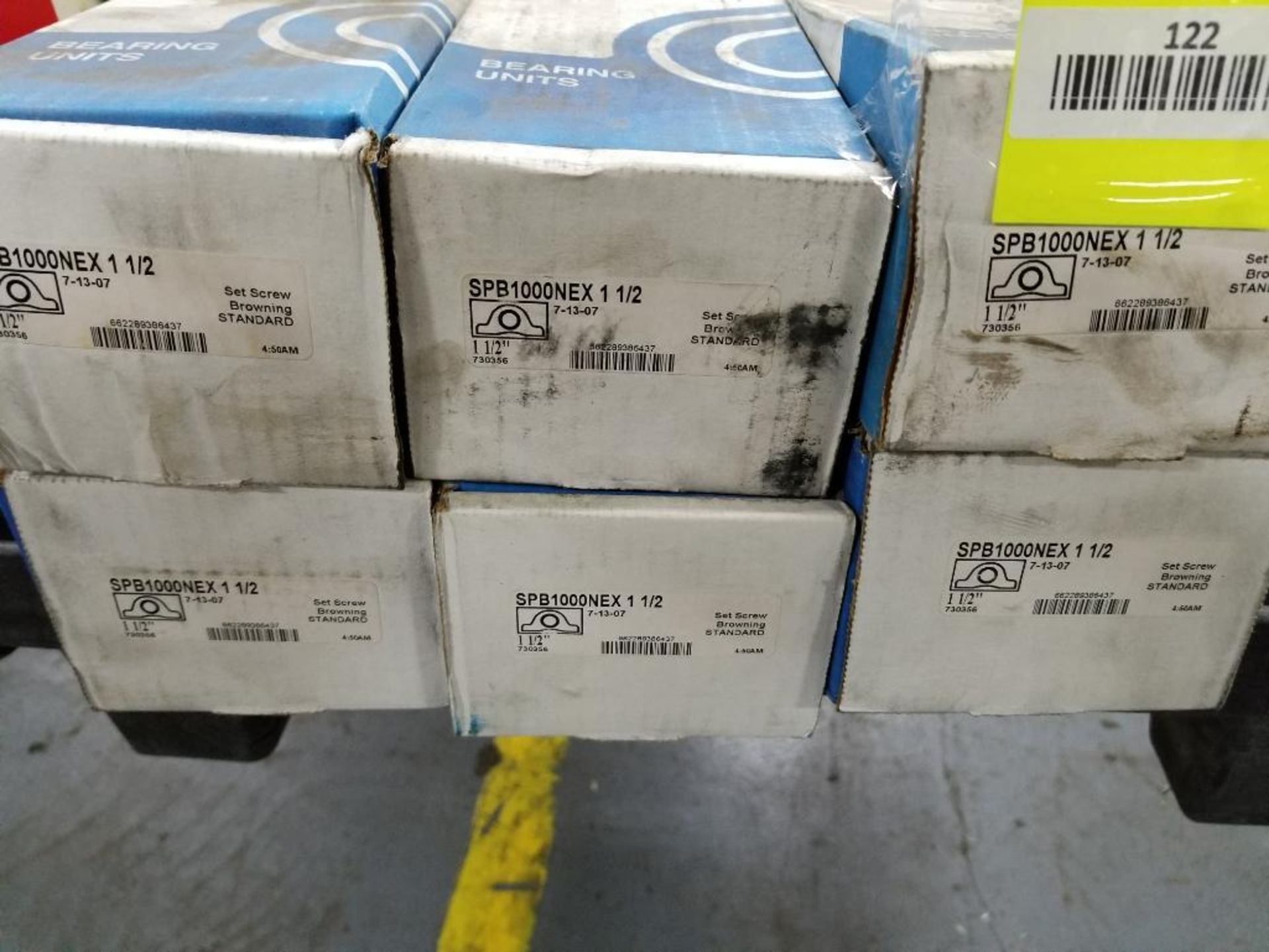 Qty 6 - Browning bearings. Part number SPB1000NEX-1-1/2.