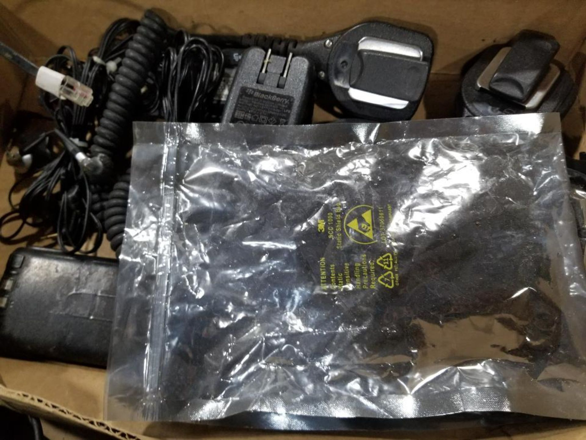 Pallet of assorted walkie talkie chargers, computer components, etc. - Image 6 of 11