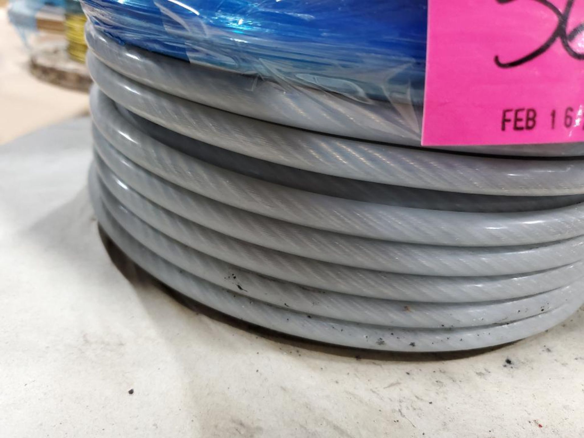 Qty 2 - Roll of coated multi-strand steel cable. - Image 2 of 9