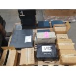 Pallet of assorted electrical and test equipment.