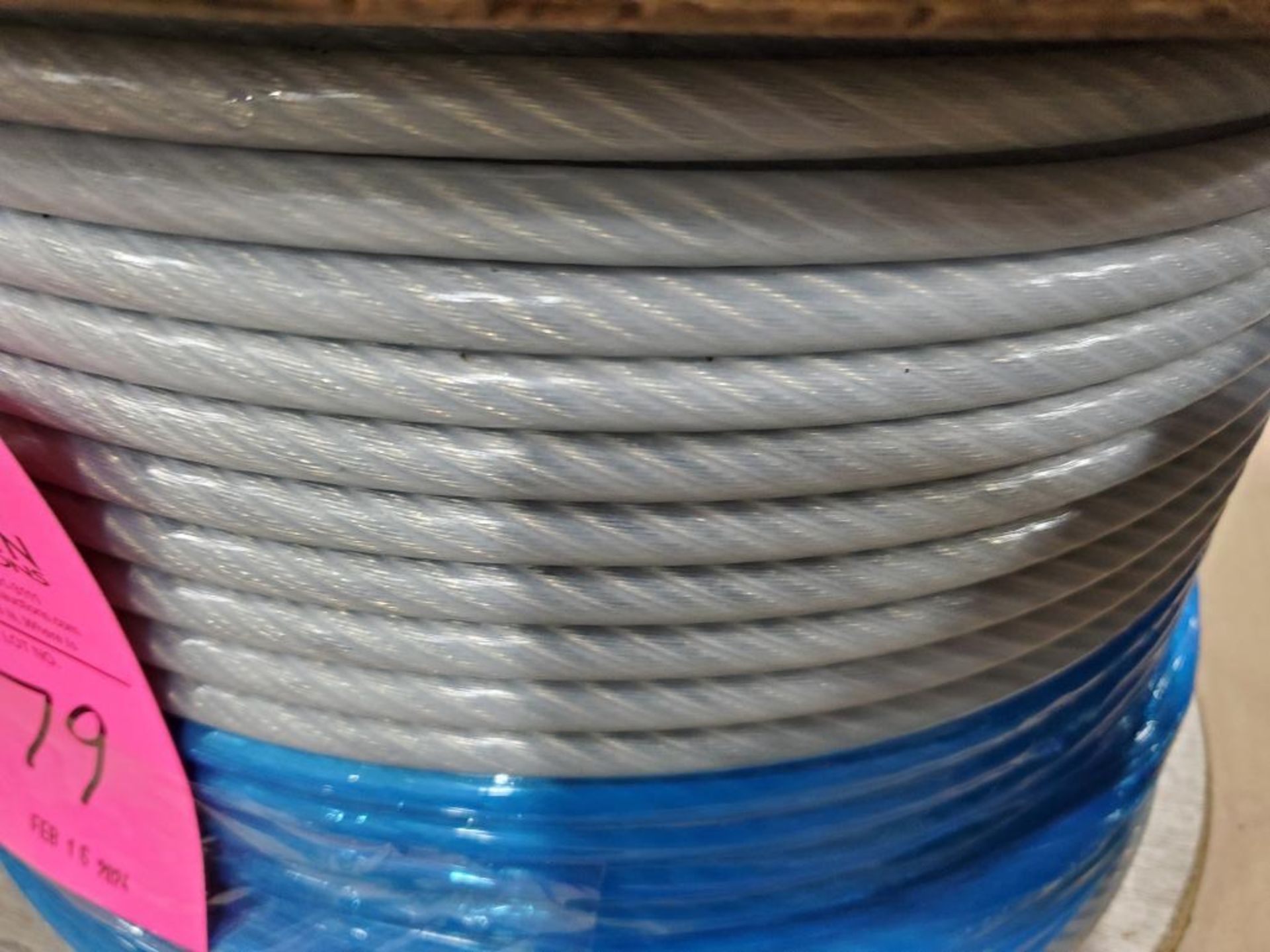 Roll of coated multi-strand steel cable. - Image 2 of 5