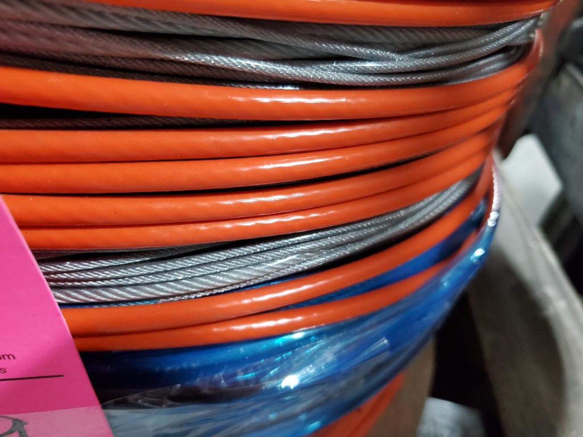 Roll of coated multi-strand steel cable. - Image 2 of 5