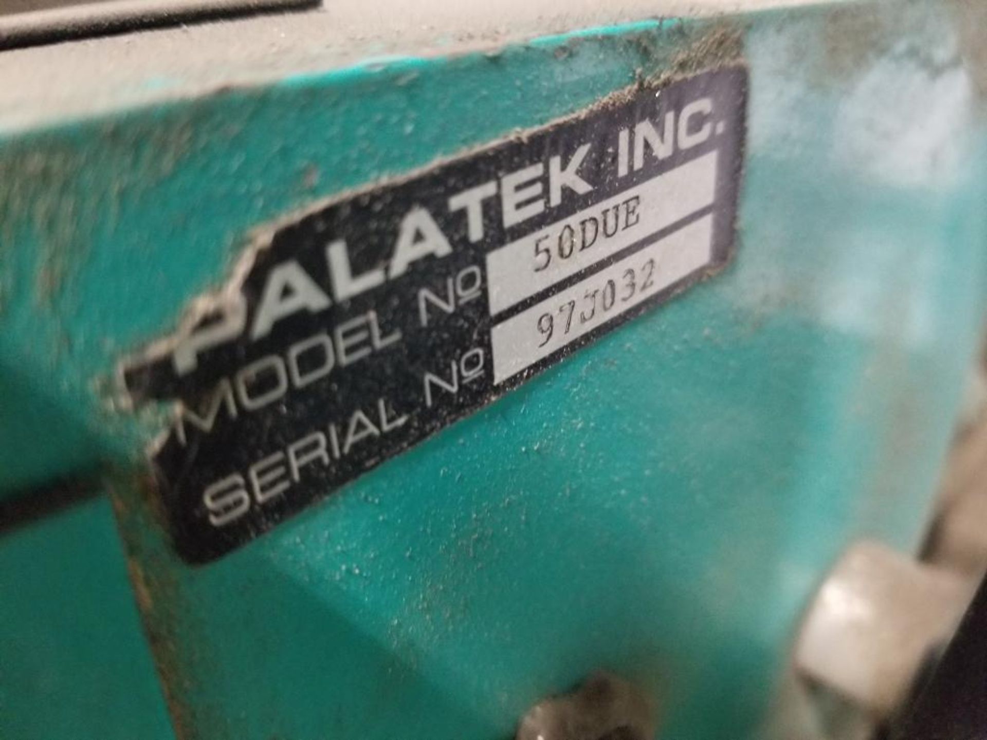 50hp Palatek rotary screw air compressor. Model 50DUE 200psig. 21,667 hours. - Image 15 of 16