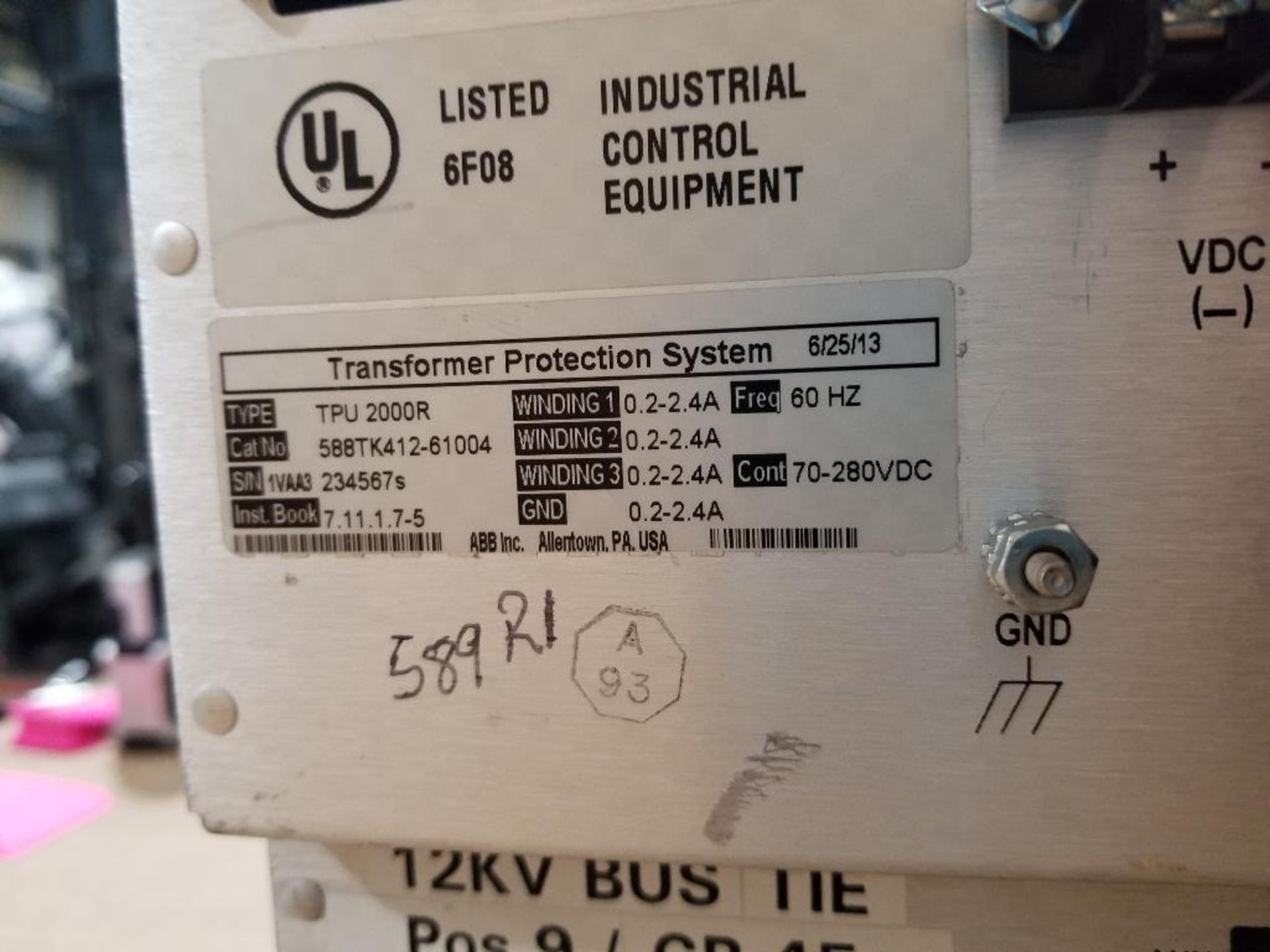 Qty 2 - ABB power supplies. TPU2000R and DPU2000R. - Image 5 of 7