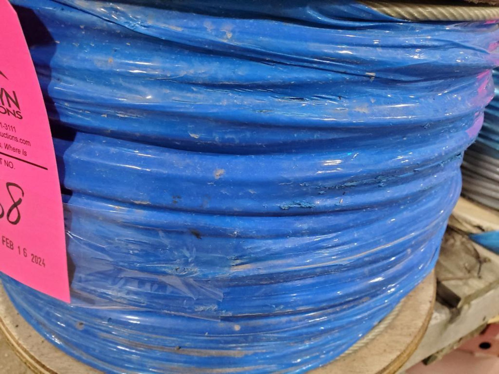 Roll of coated multi-strand steel cable. - Image 2 of 5