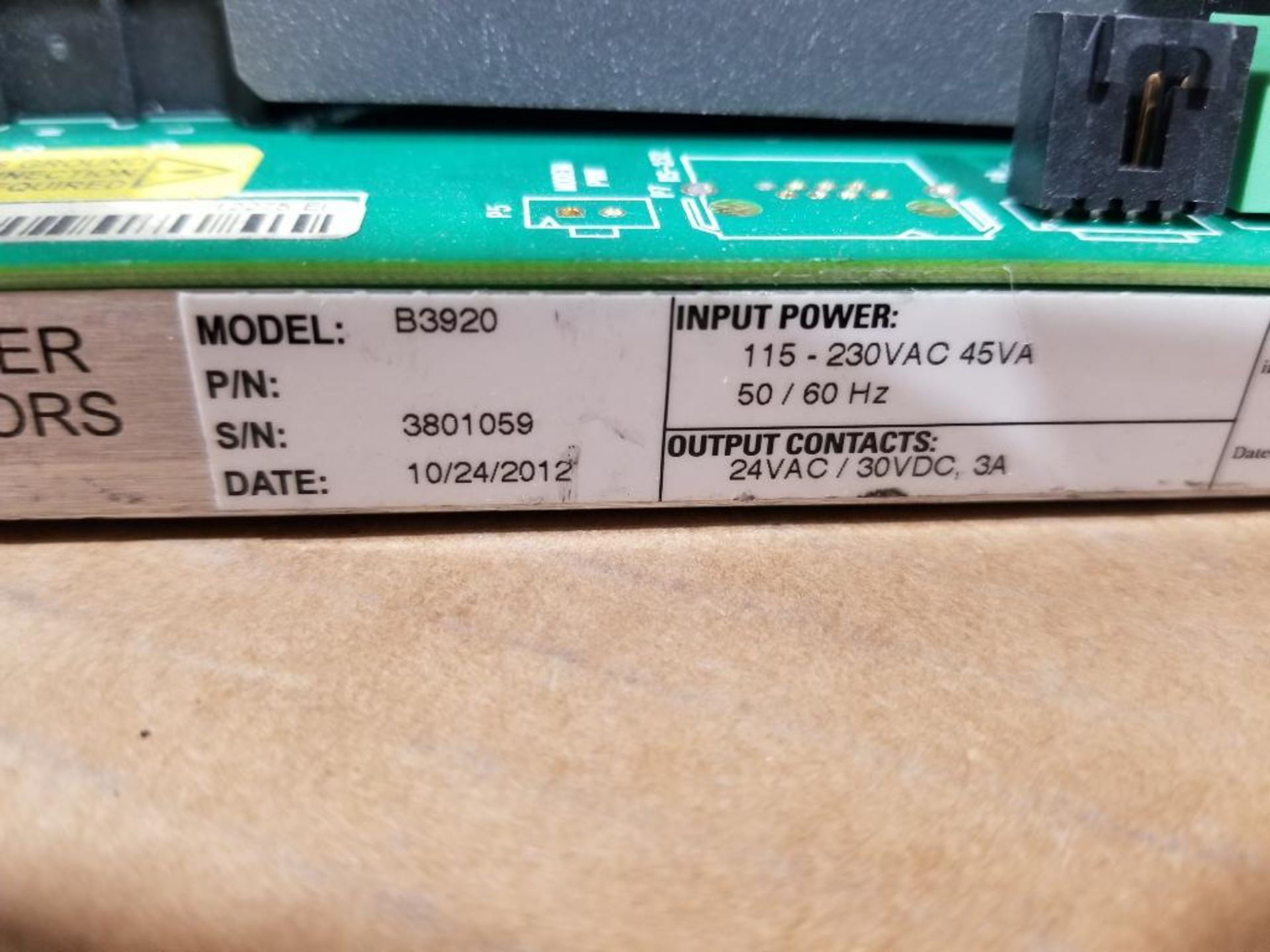 Schneider Electric controller. Andover Continuum. Model B3920. - Image 3 of 6