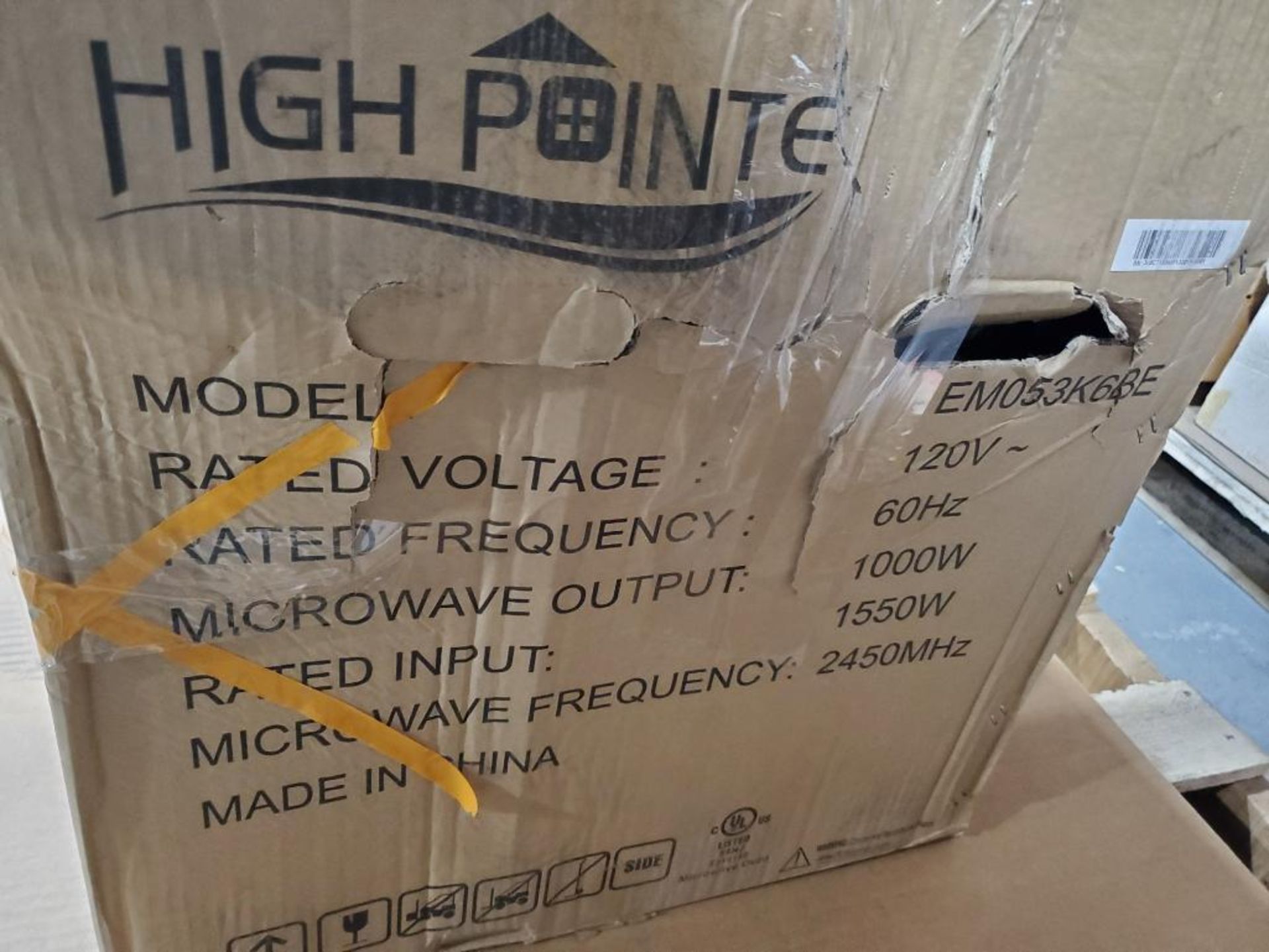 High Pointe over the range microwave. Model EM053K6BE. - Image 3 of 6