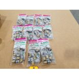 Qty 66 - SharkBite EvoPex fittings. 11 bags of 6.