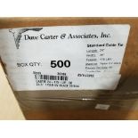 Qty 500 - 24in cable zip ties. 175lb strengh. New in box.