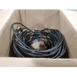 Large lot of coaxial cables.