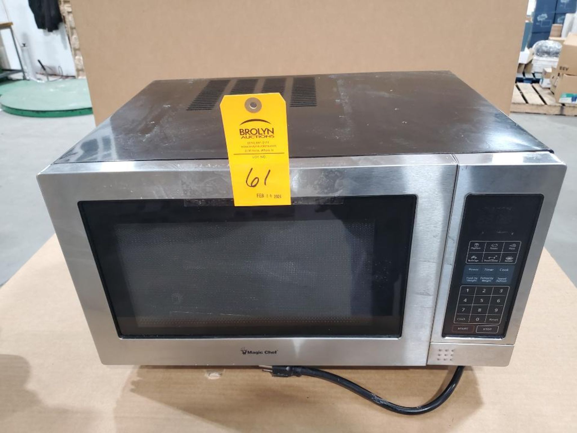 Magic Chef microwave oven.