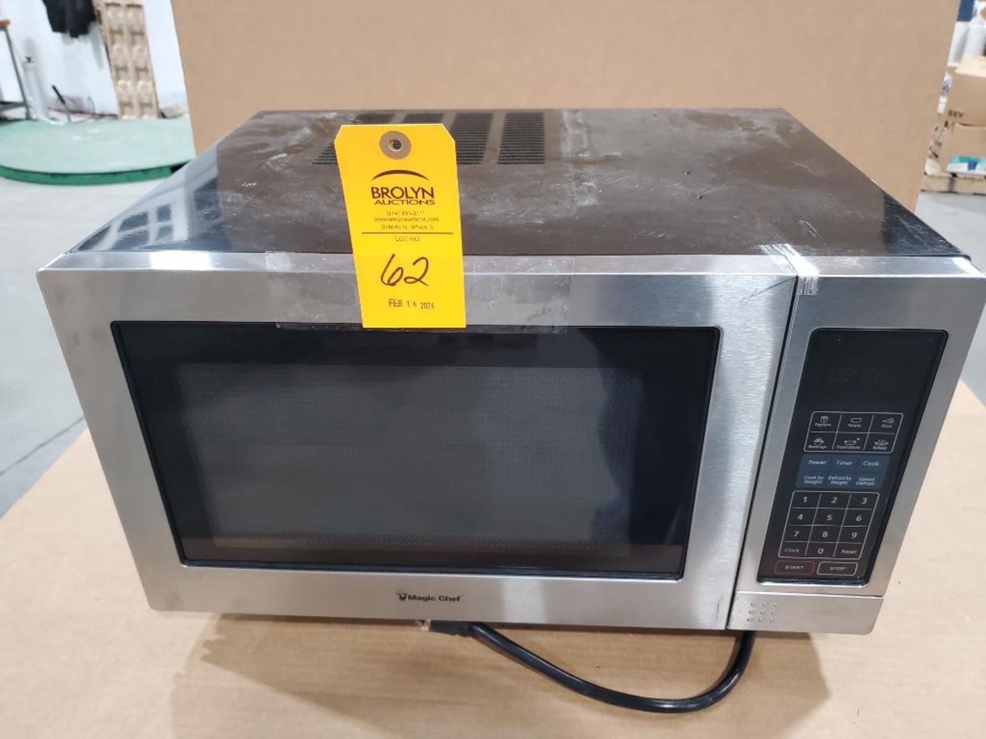 Magic Chef microwave oven.