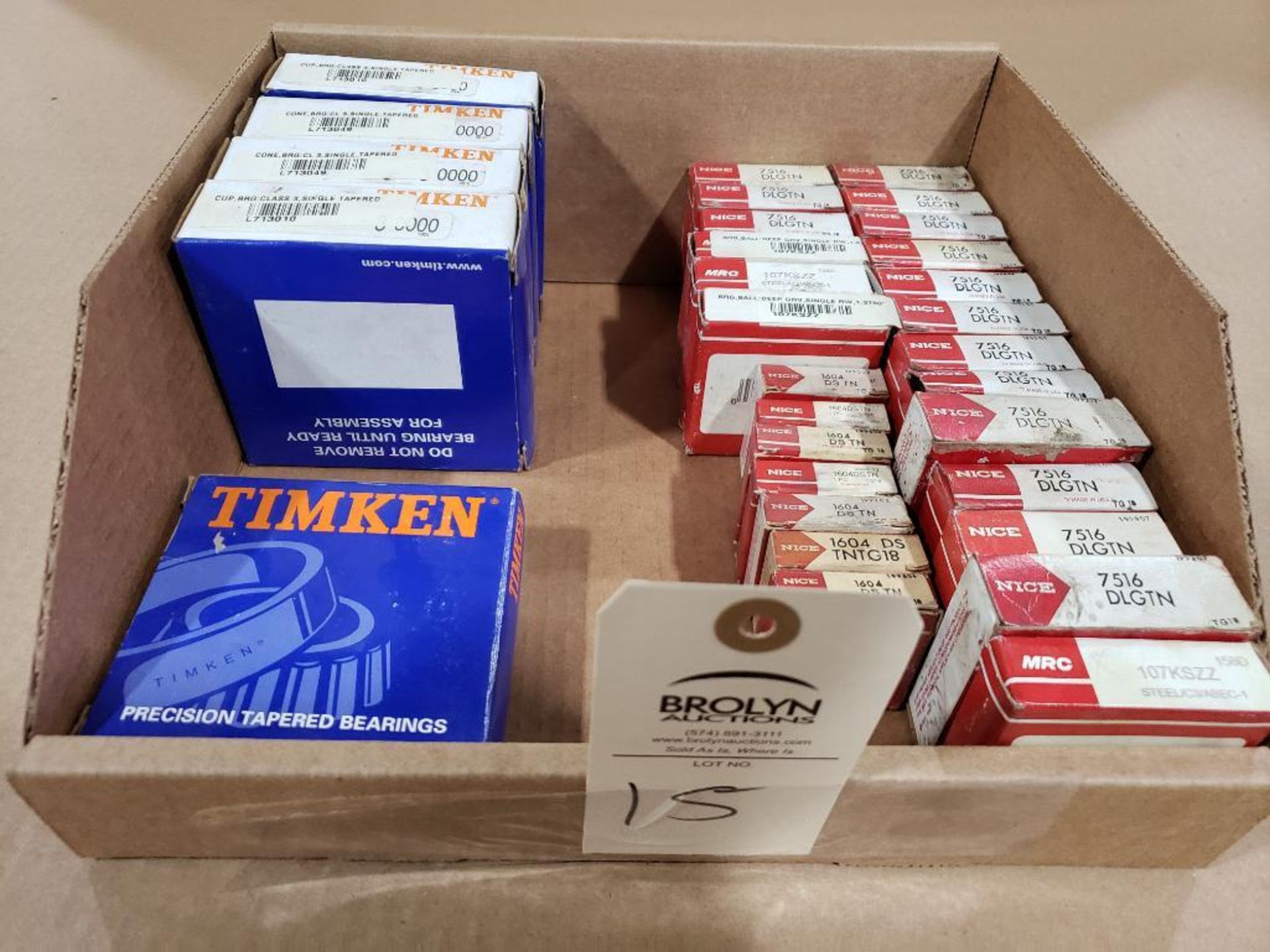 Large assortment of Timken and MRC bearings. - Image 8 of 8