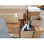 Pallet of assorted electrical and/or repair parts.