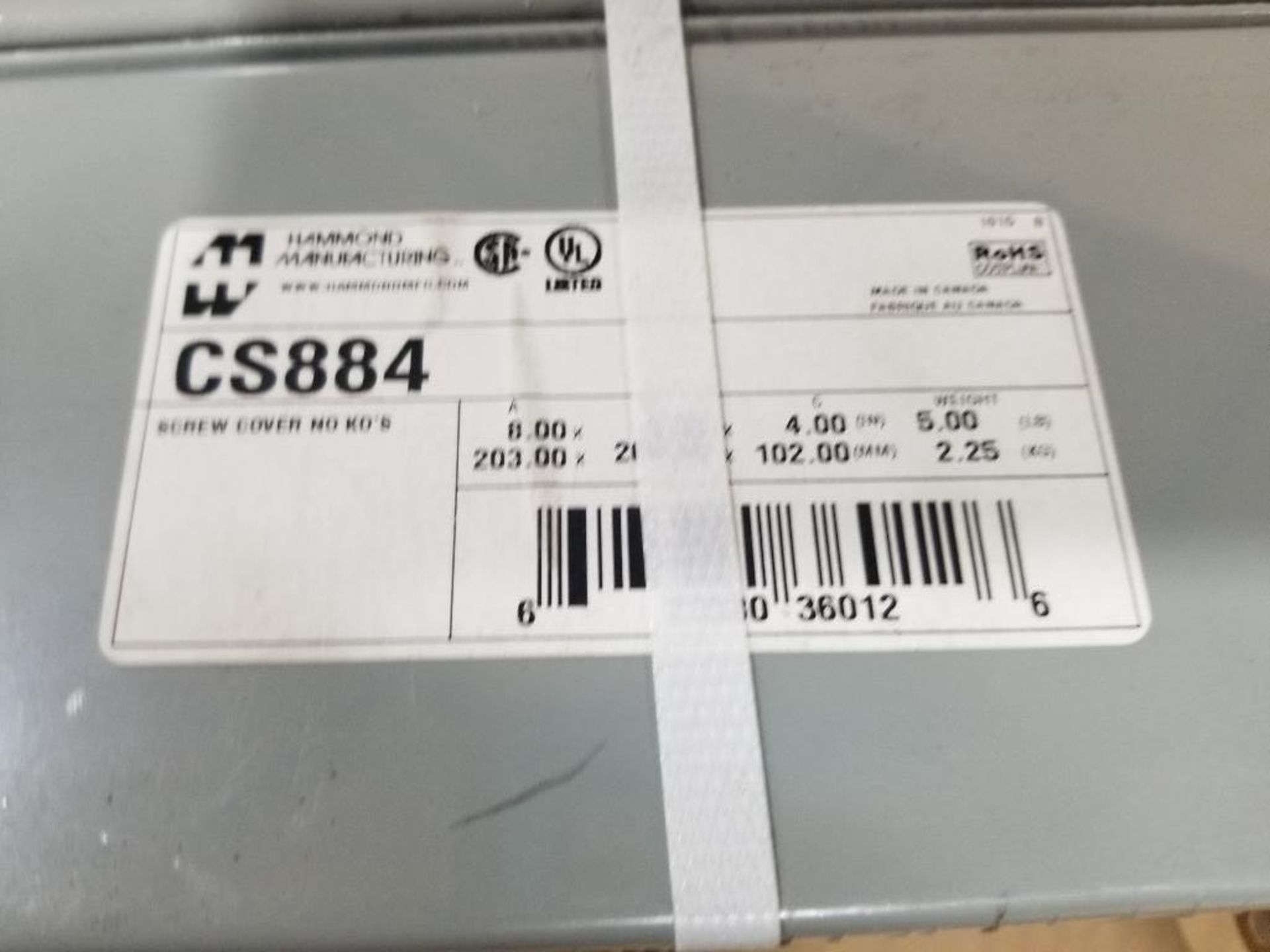 Qty 3 - Hammond junction boxes. Part number CS884. - Image 2 of 3