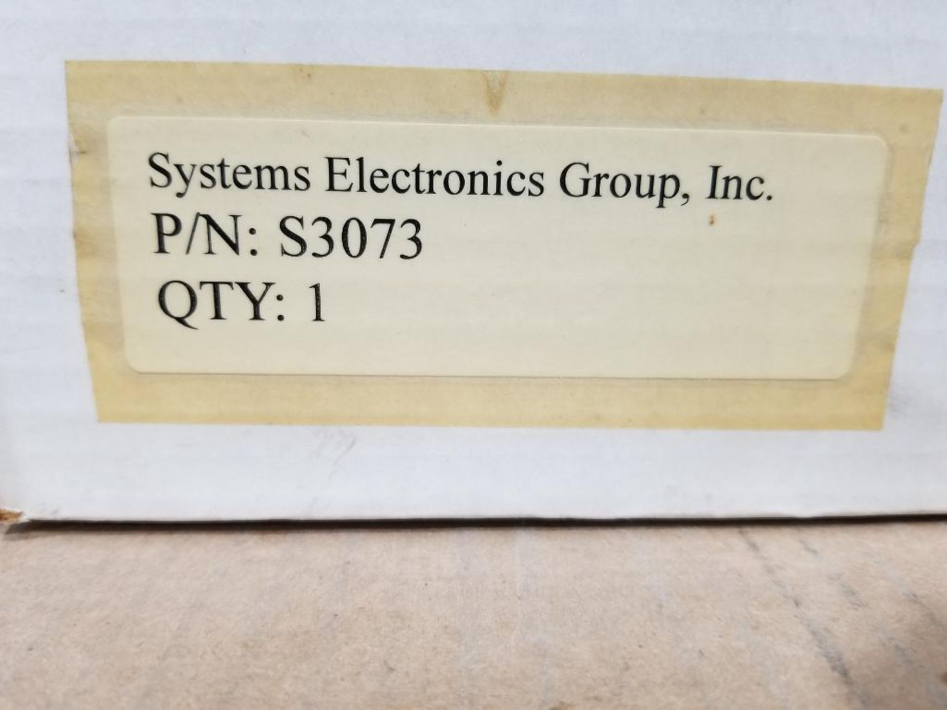Systems Electronic Group electrical control. Part number S3073. - Image 2 of 4