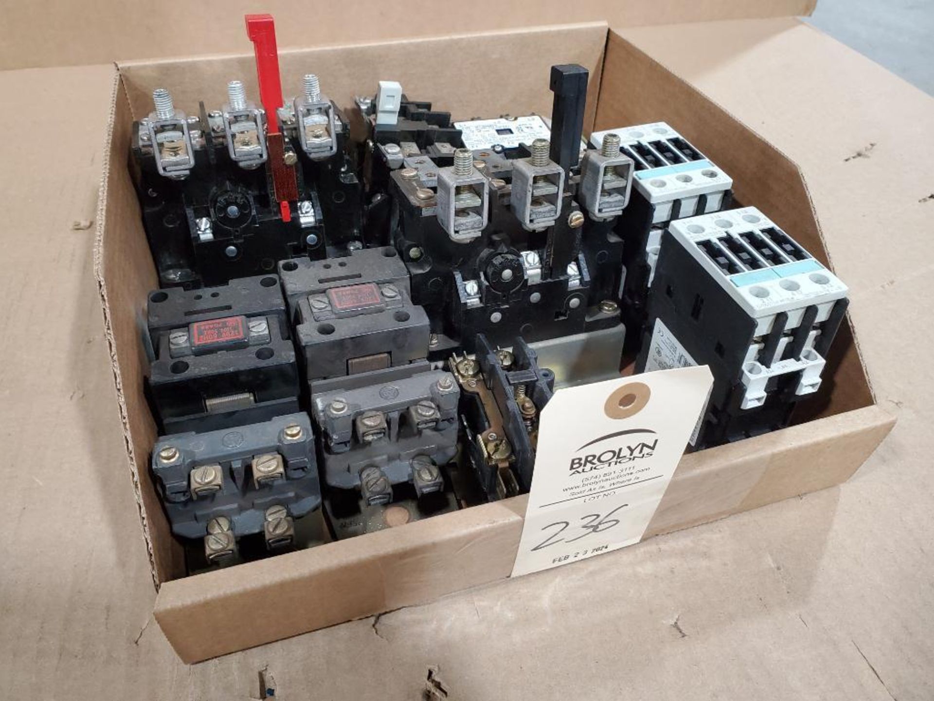 Assorted contactors.