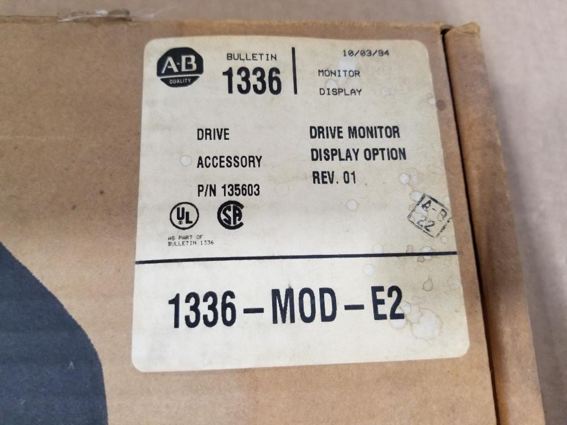 Allen Bradley drive monitor. Part number 1336-MOD-E2. - Image 2 of 3