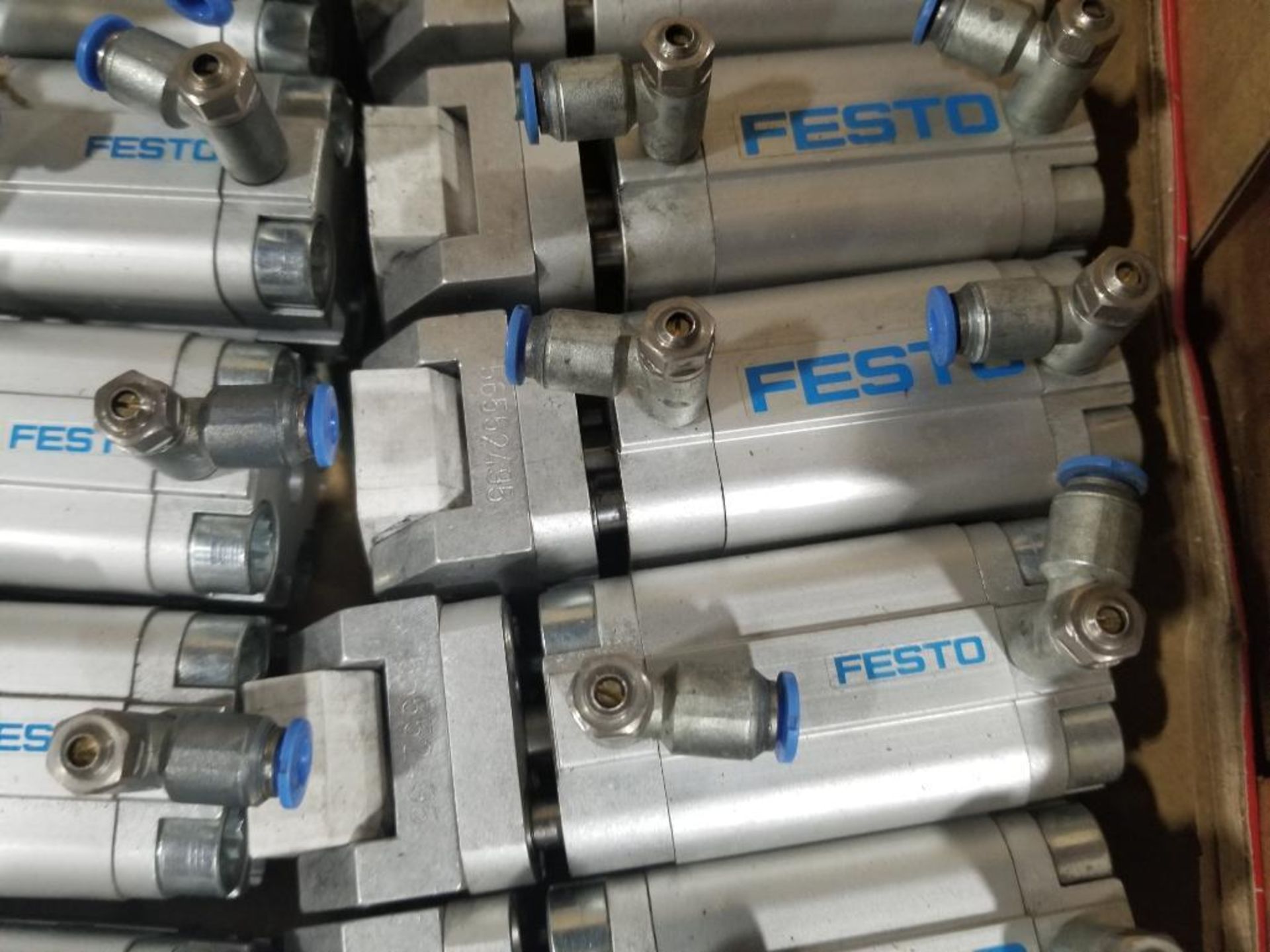 Large assortment of Festo pneumatic cylinders. - Image 3 of 12