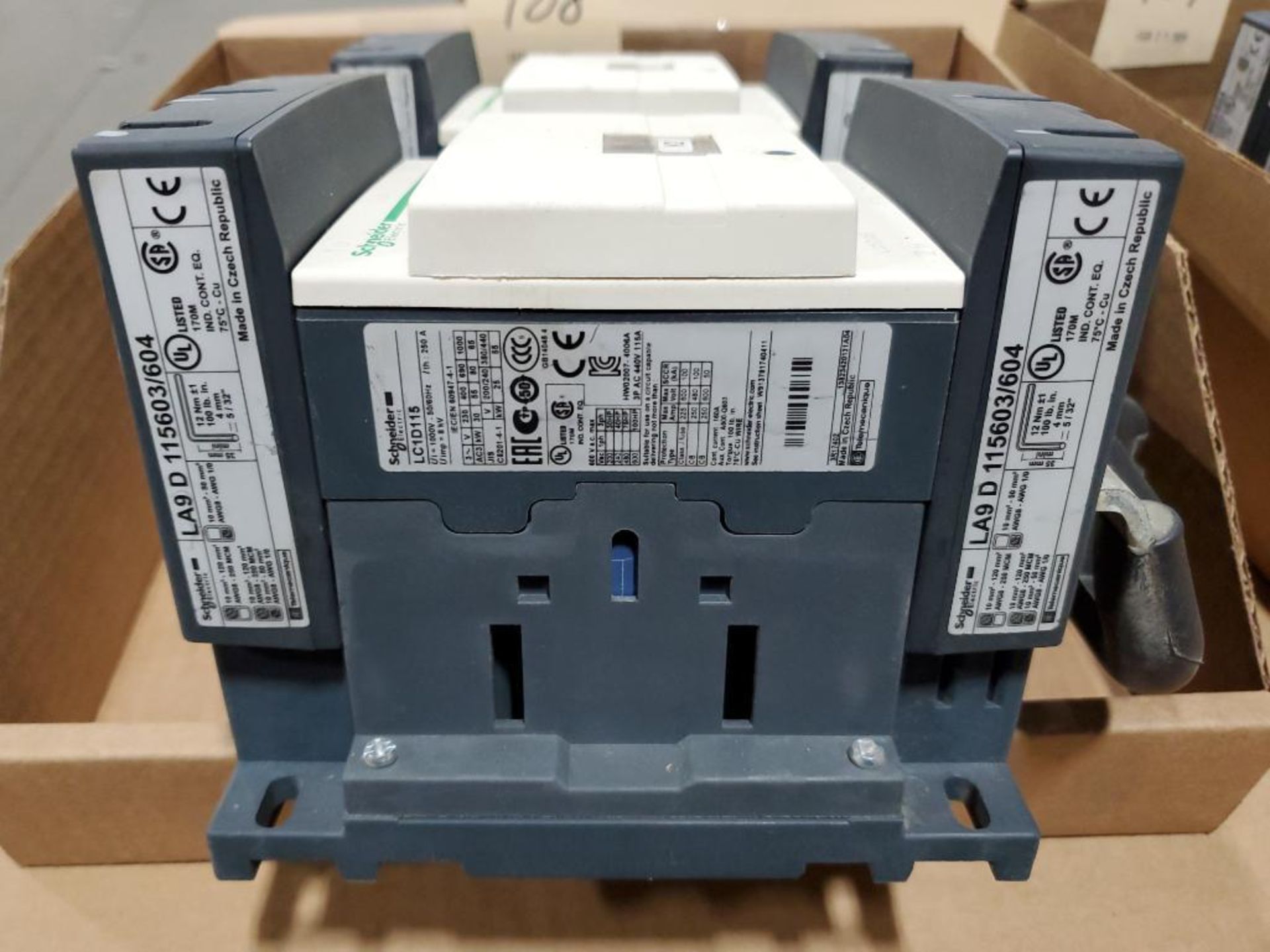 Qty 2 - Schneider Electric contactor. Part number LC1D115. - Image 5 of 8