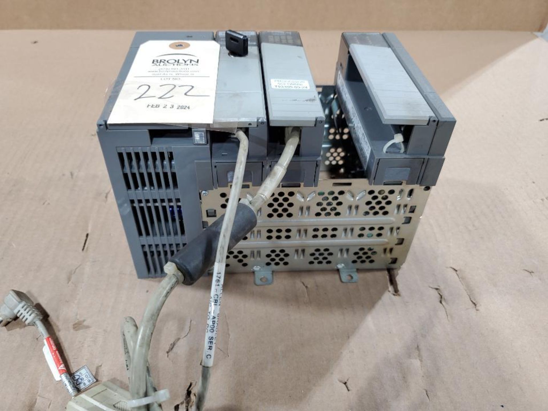 Allen Bradley SLC500 PLC rack with 5/03 cpu.