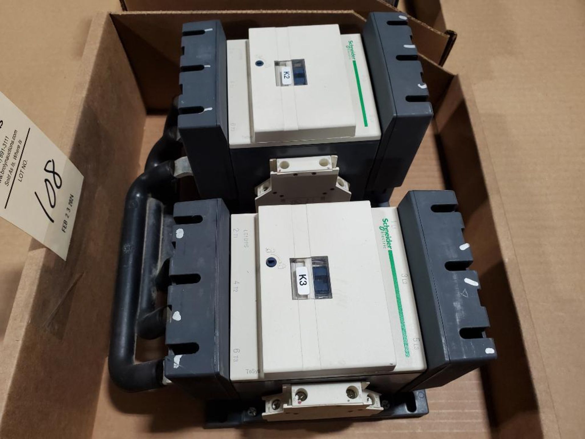 Qty 2 - Schneider Electric contactor. Part number LC1D115. - Image 2 of 8