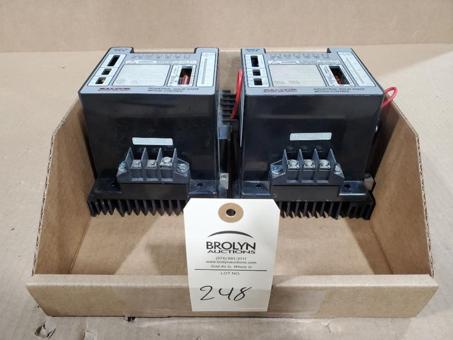 Qty 2 - Baldor Industrial Solid State Motor Control. Catalog MA7008.