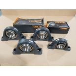 Qty 6 - Timken pillow block bearings.