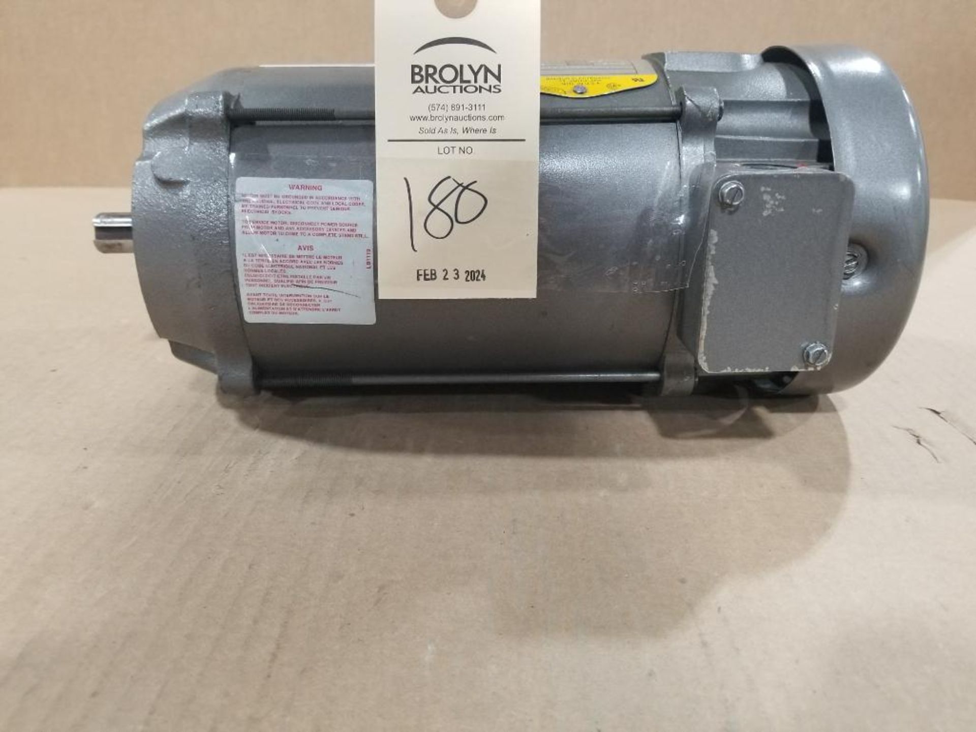 .56kW Baldor motor. 90v. 1750rpm, D80C frame.