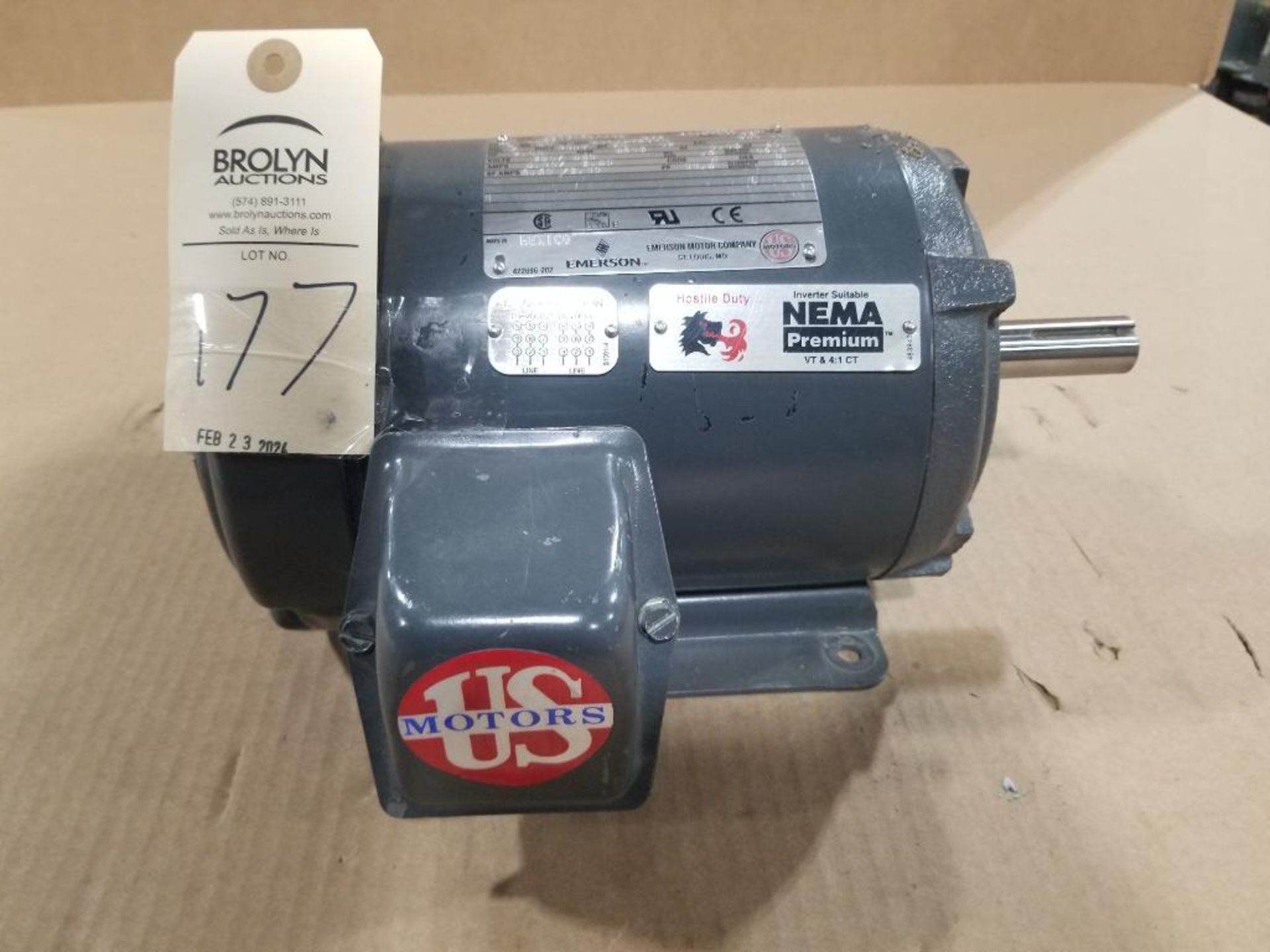 2hp US motors. 230/460v 3 phase. 3505rpm, 145T frame.