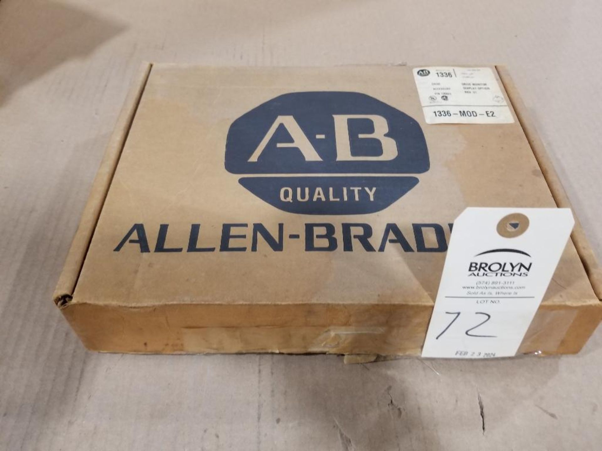 Allen Bradley drive monitor. Part number 1336-MOD-E2.