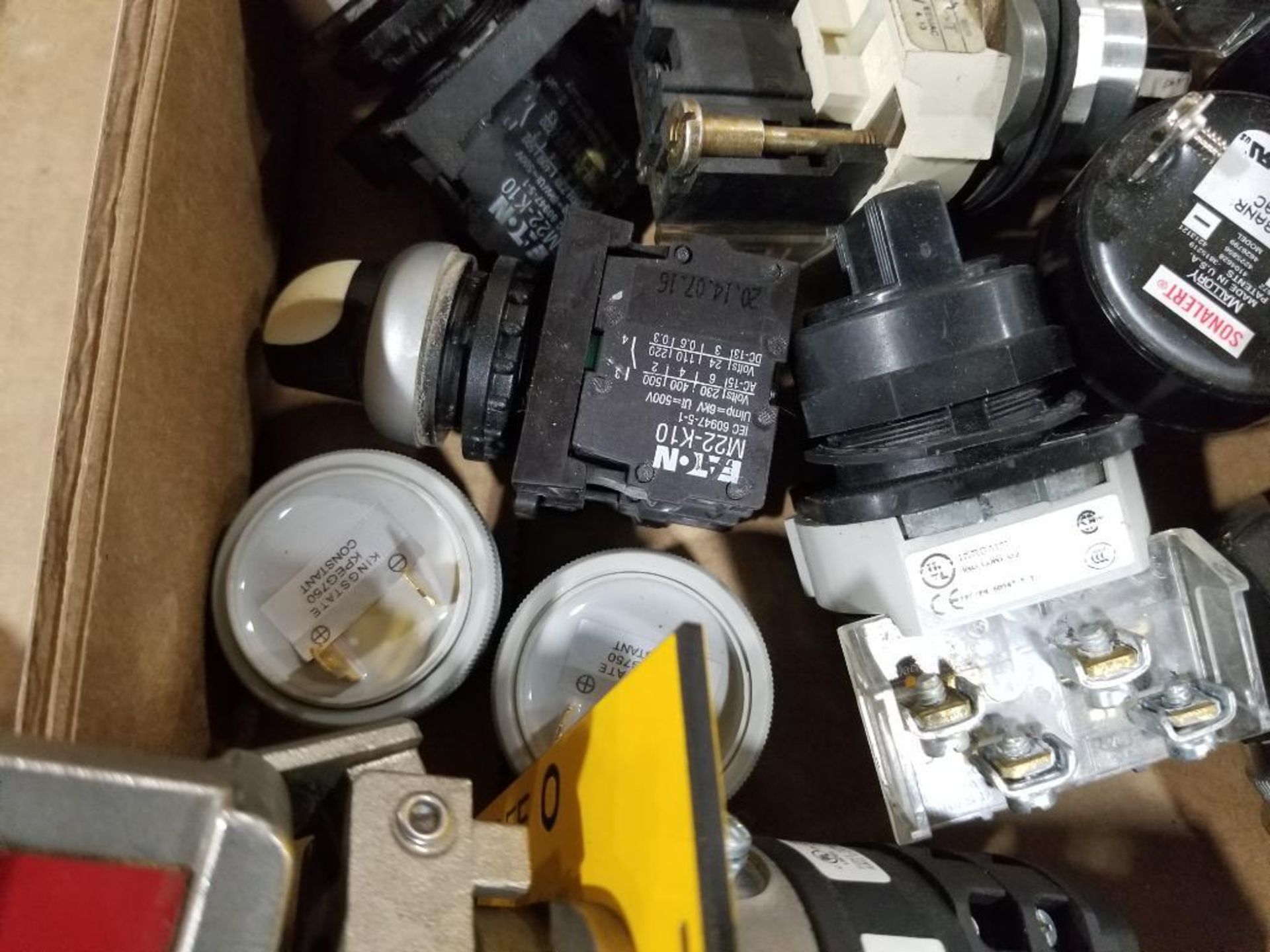 Large assortment of push buttons, pilot lots, switches, etc. - Image 11 of 16