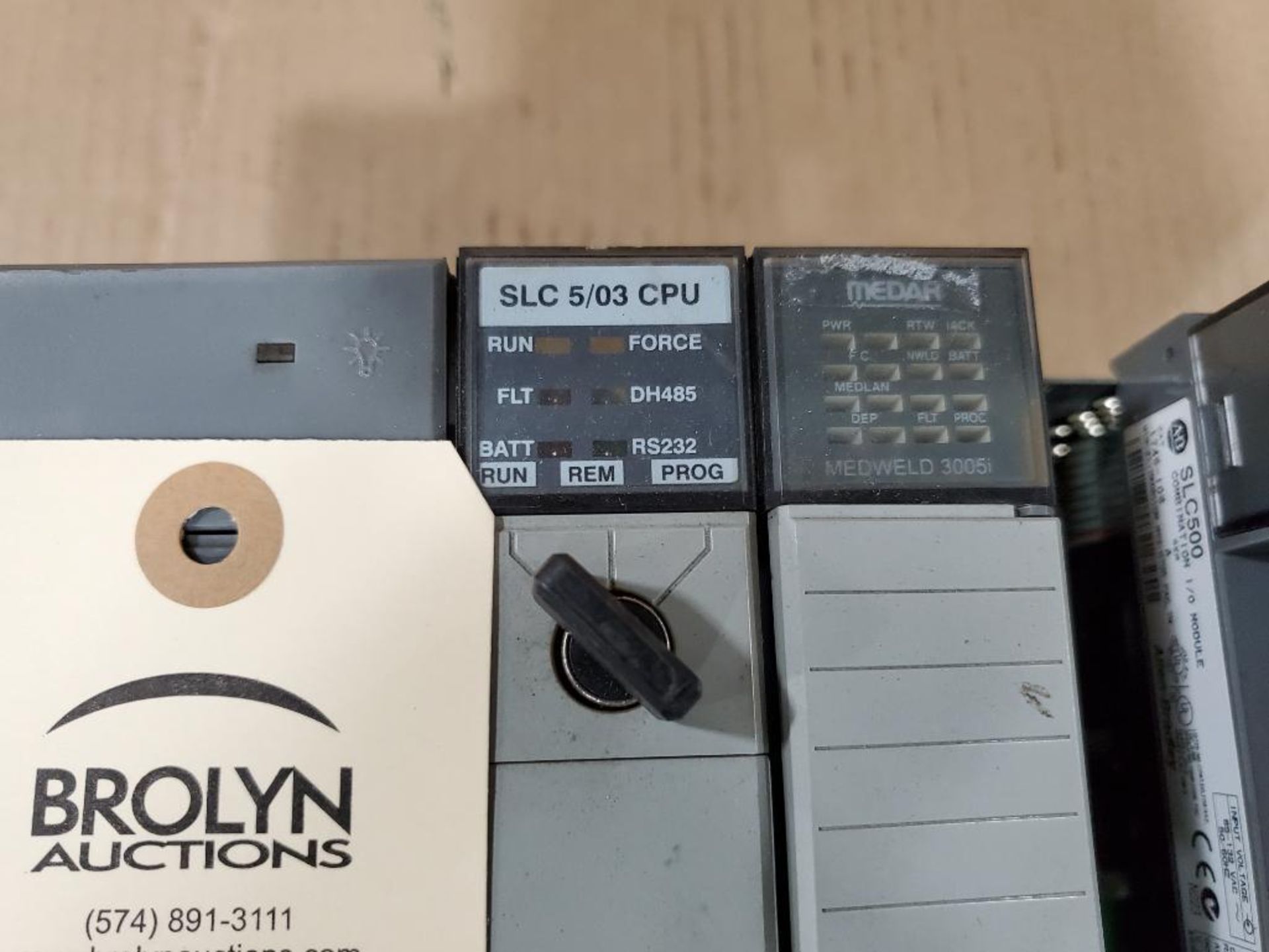 Allen Bradley SLC500 PLC rack with 5/03 cpu. - Image 2 of 5