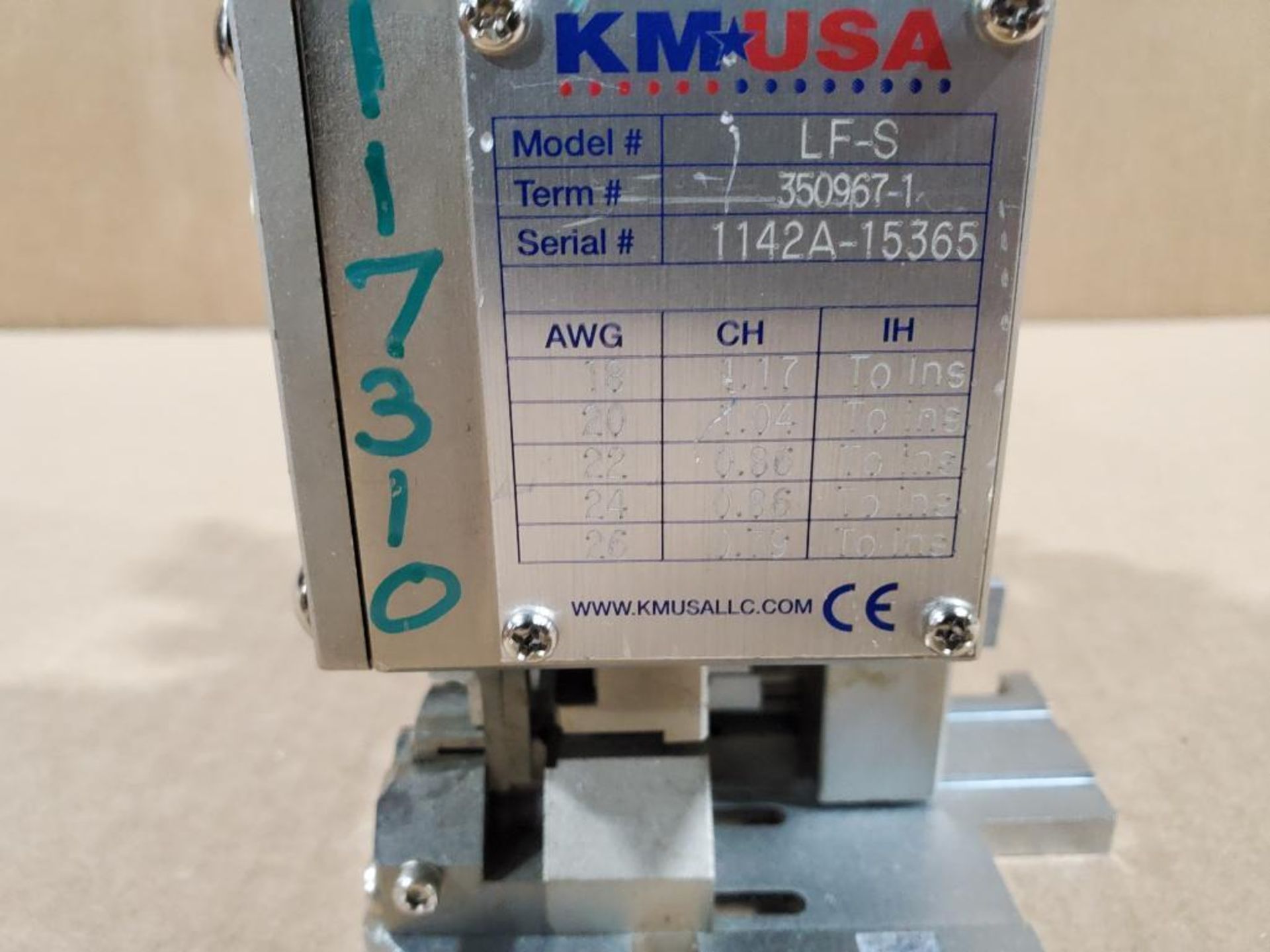 KM USA wire terminal applicator. Number LF-S. - Image 3 of 6