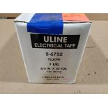 100 rolls Uline yellow electrical tape. Part number S-6752.