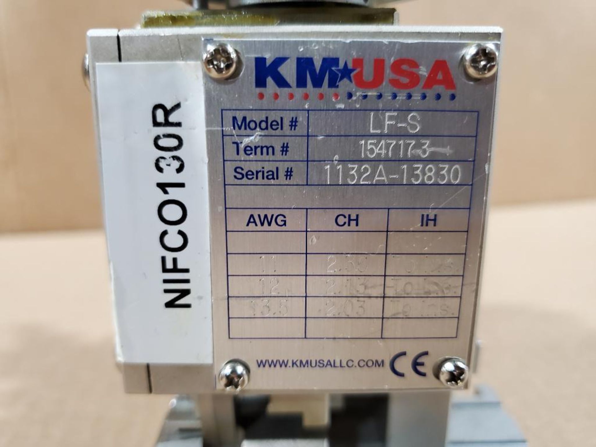 KM USA wire terminal applicator. Number LF-S. - Image 2 of 7