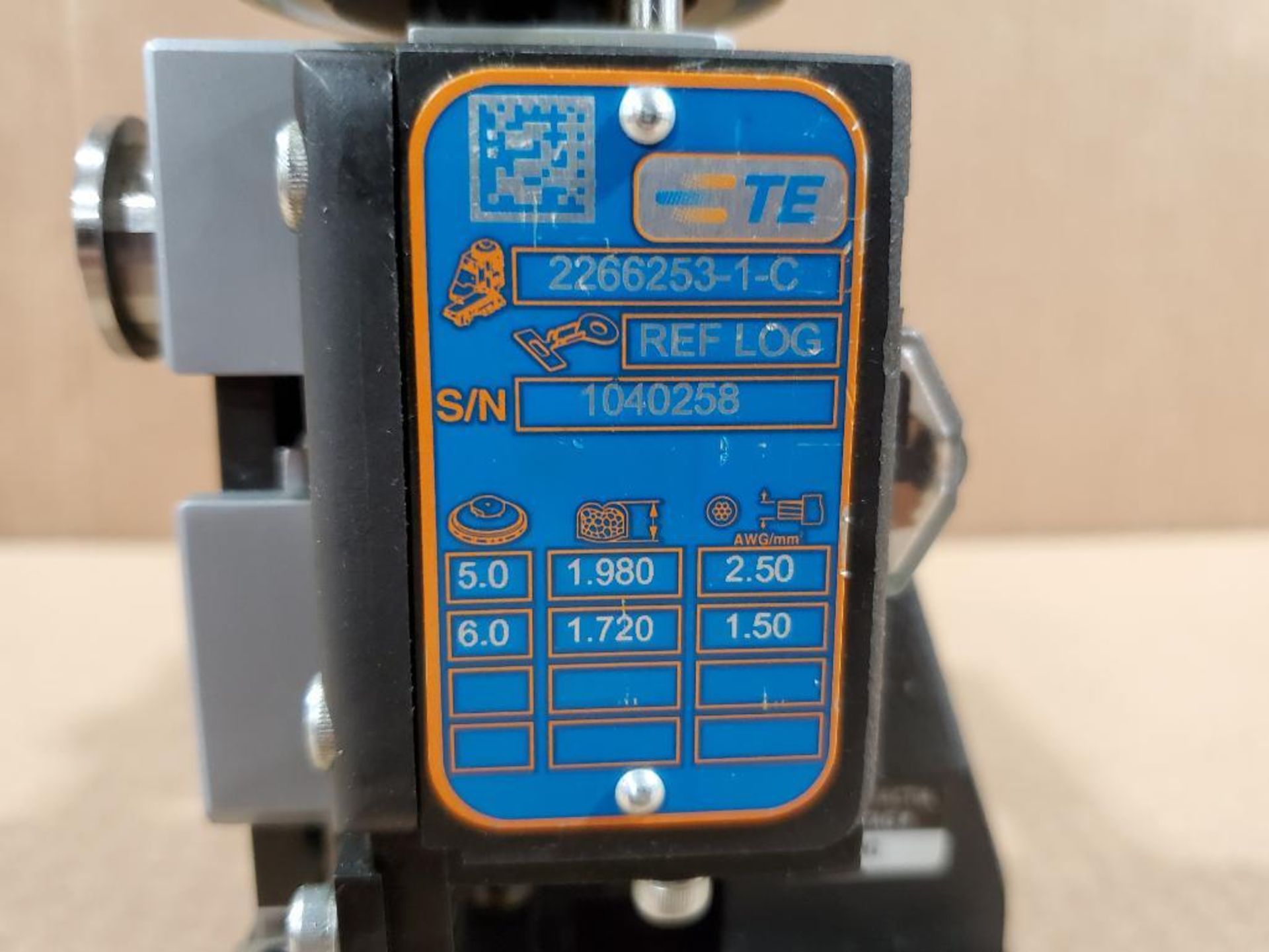 TE wire terminal applicator. Number 2266253-1-C. - Image 3 of 6