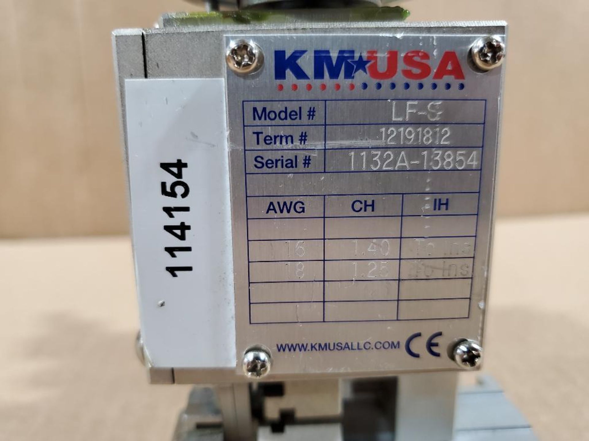 KM USA wire terminal applicator. Number LF-S. - Image 2 of 5