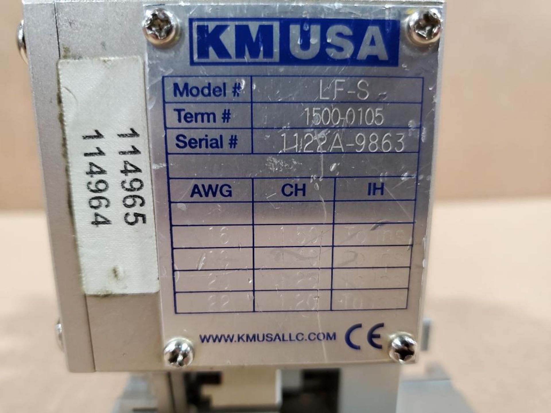 KM USA wire terminal applicator. Number LF-S. - Image 2 of 6